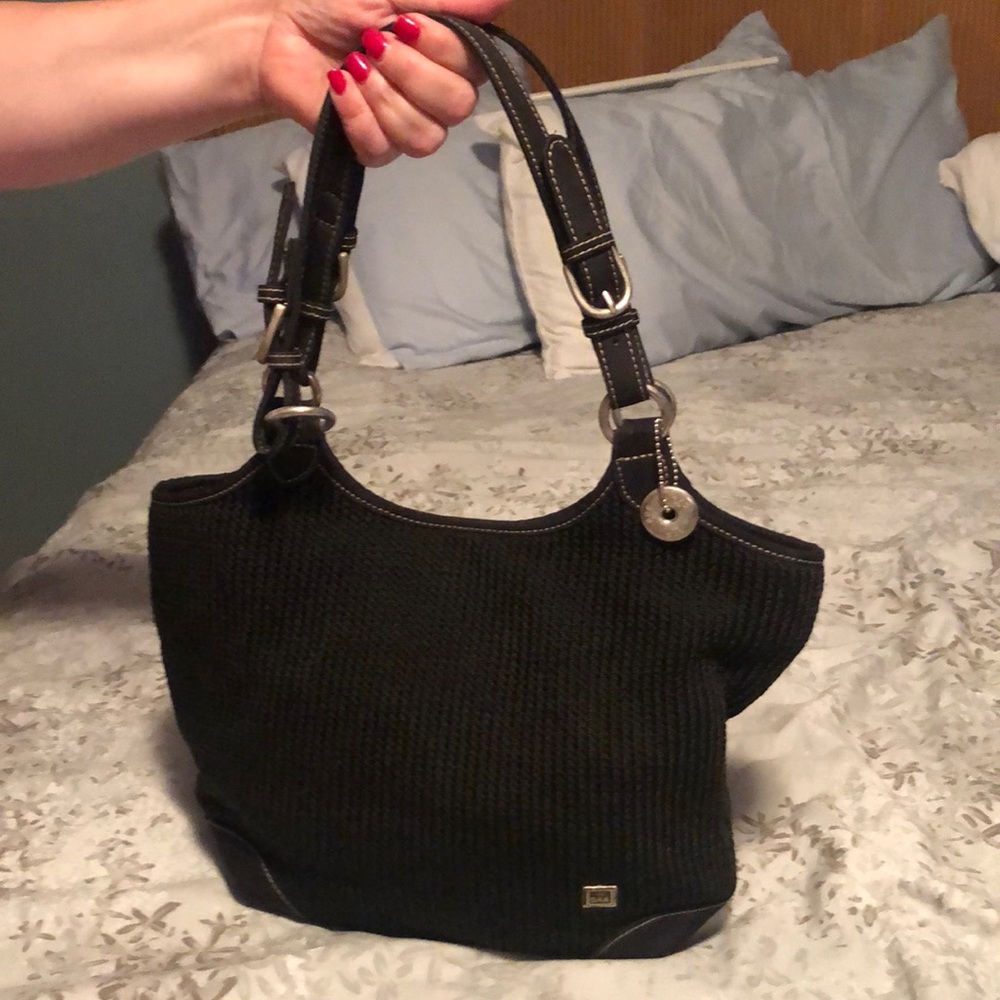 The Sak button too black bag